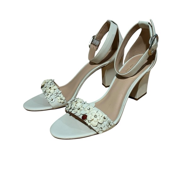 kate spade Shoes - Kate Spade New York Tansy Embellished Dress Sandals‎ Size 9.5B Ivory Lady Bug